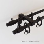 画像5: アイアンカーテンレール　ダブルセット（〜1000mm） ［受注生産品］ (5)