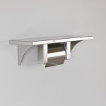 画像1: STAINLESS PAPER HOLDER with SHELF SINGLE (1)